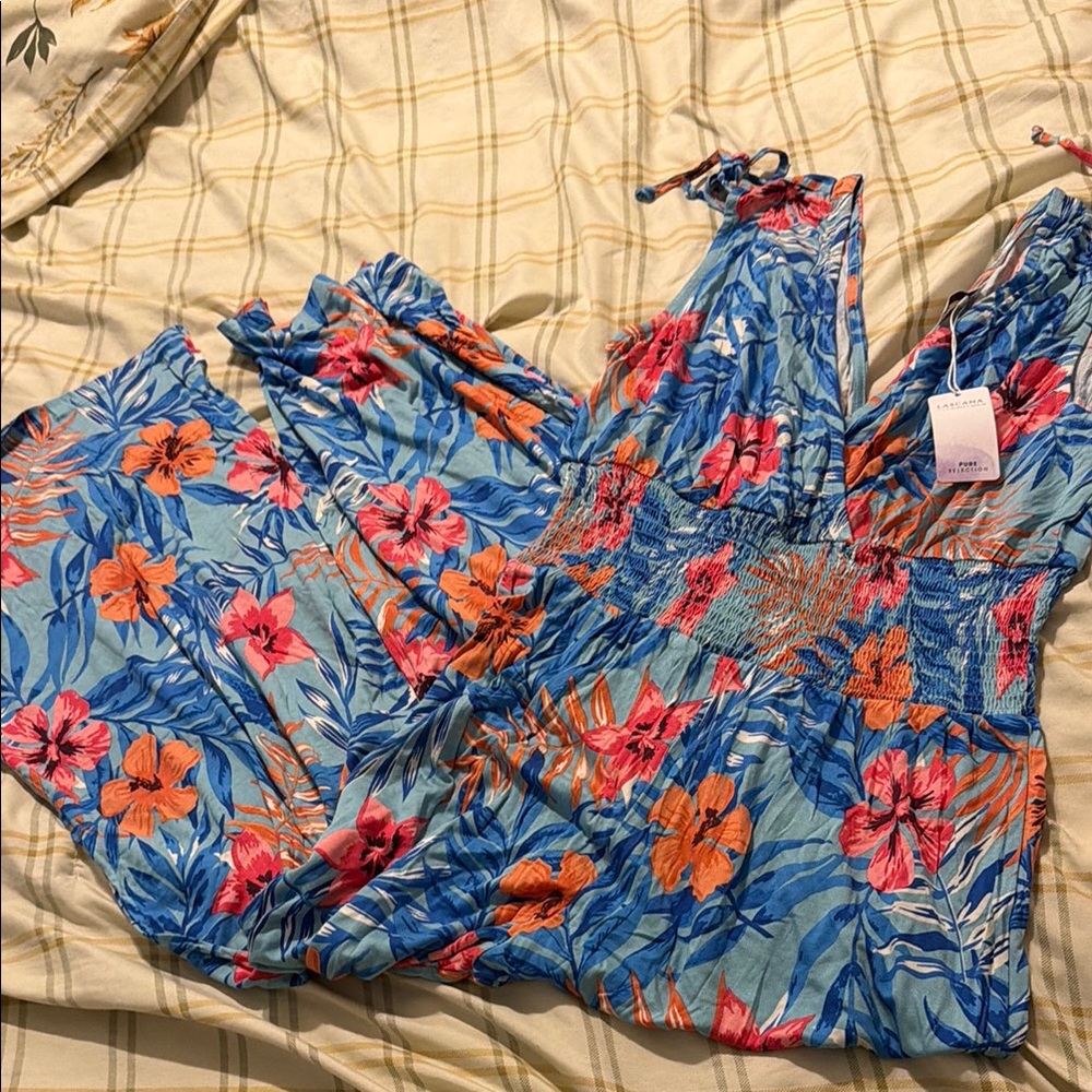 Tropical Floral Women's Jumpsuit